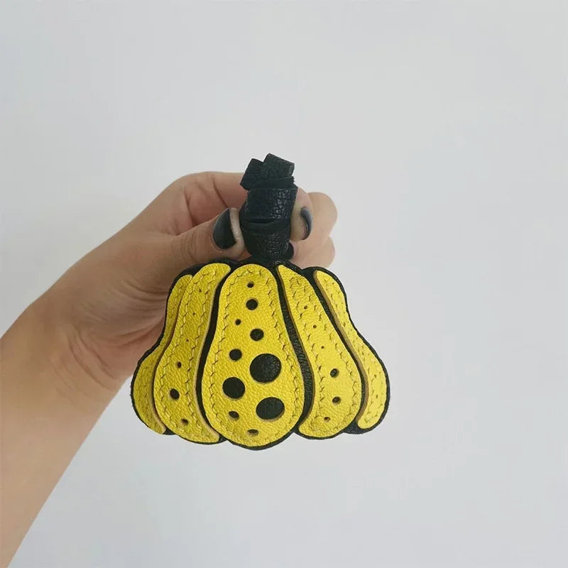 Exquisite Leather Bag Charm – Scarecrow Design