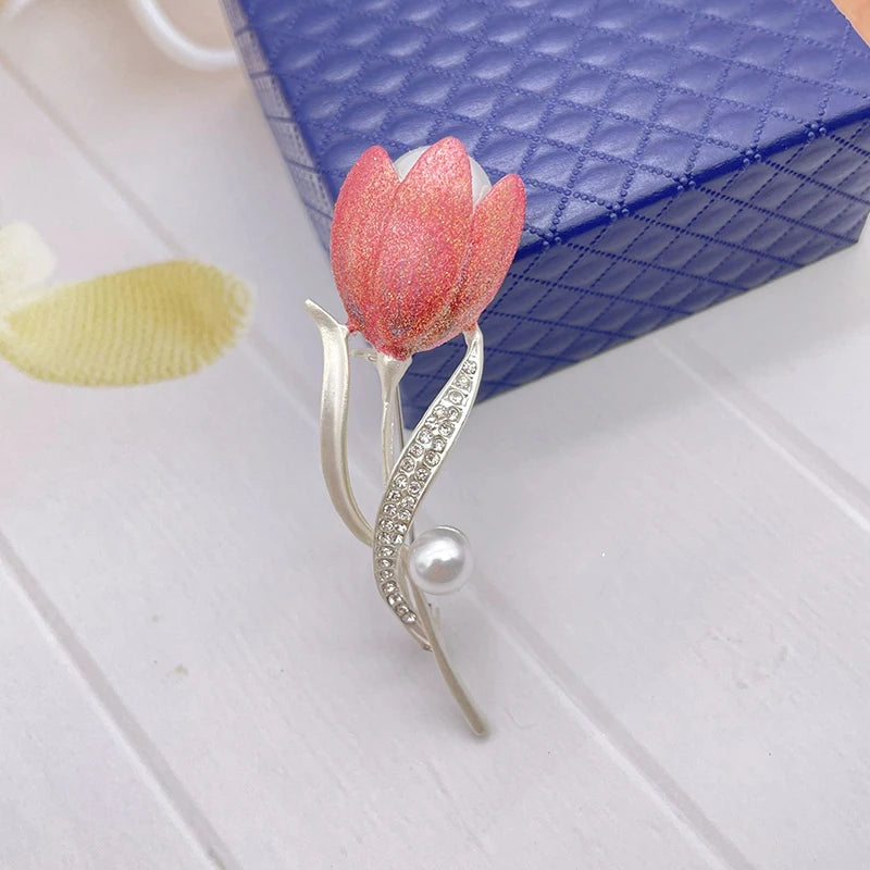 Sparkling Peony Brooch Jewelry