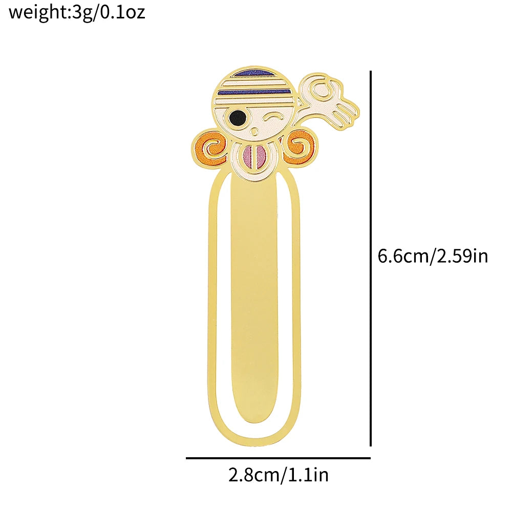 One Piece Metal Bookmarks – Anime Collectible Gift for Fans & Book Lovers