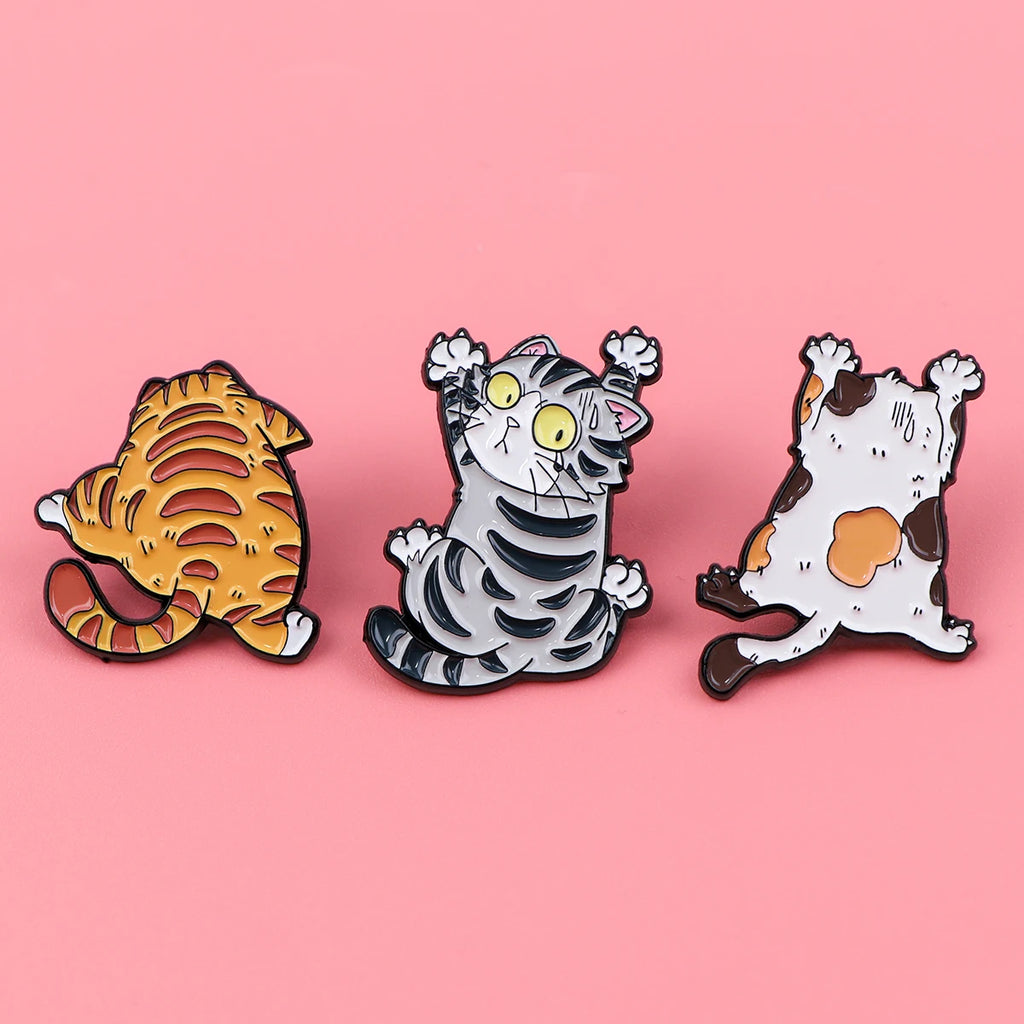 Kawaii Cat Enamel Pin – Cute Animal Brooch