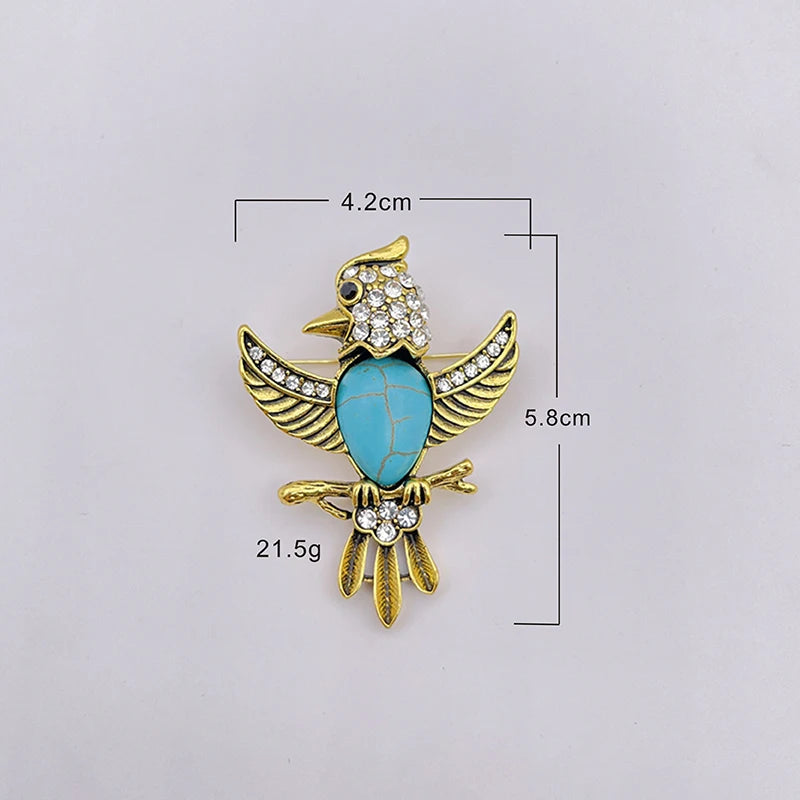 Flying Bird Brooch Pin