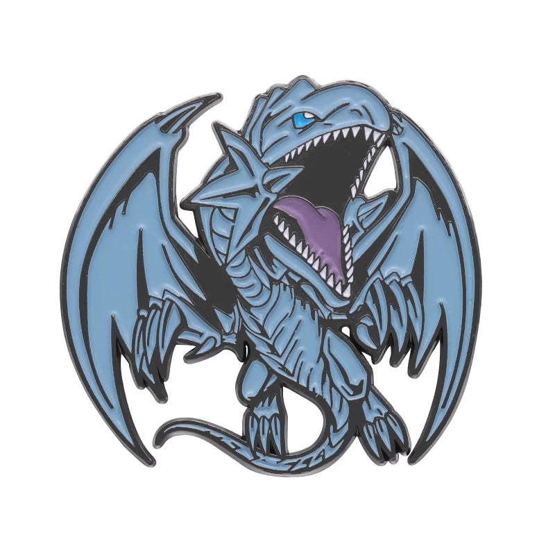 Anime Blue Dragon Enamel Pin – Cute Brooch Badge for Backpack & Clothes
