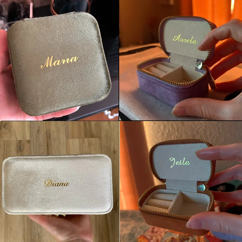 Vintage Velvet Jewelry Box