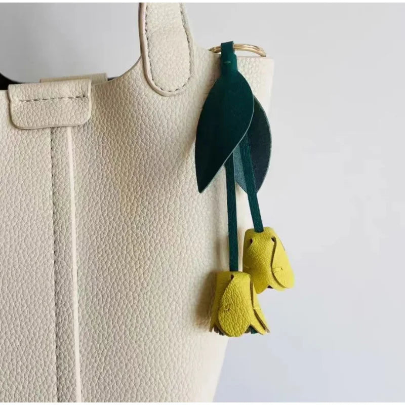 “She Blooms” Tulip Keychain