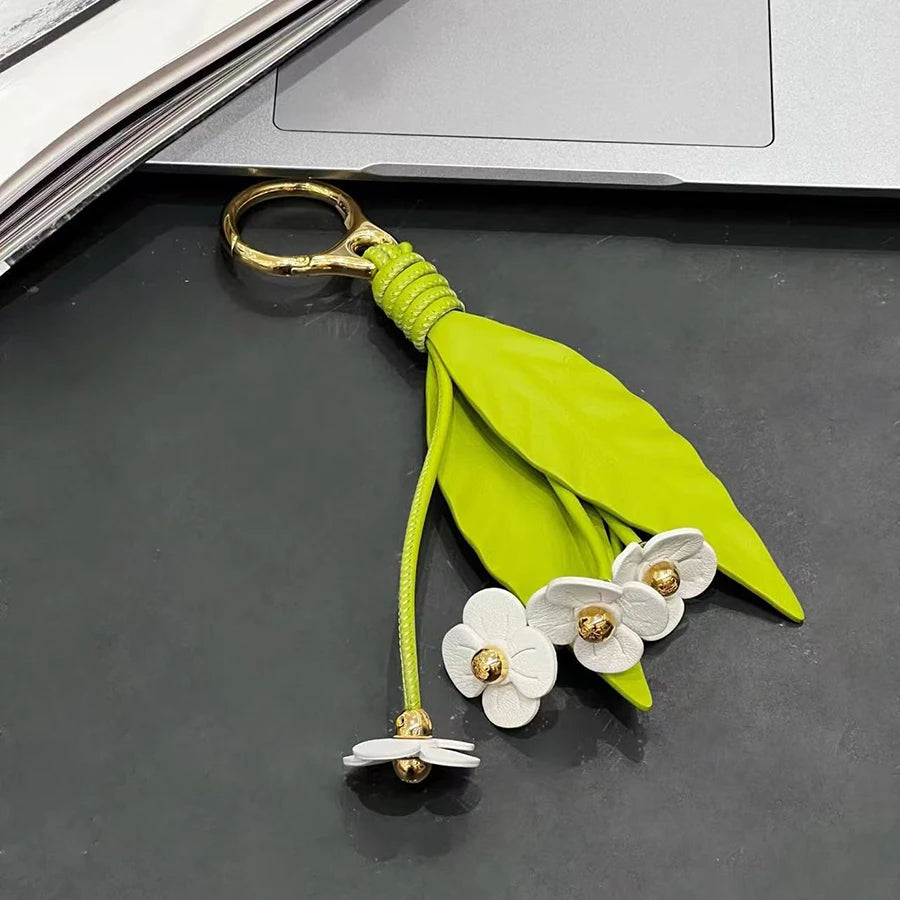 Raspberry & Blackberry Charm – Leather Bag Accessory