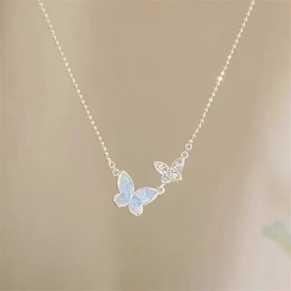 Adjustable Butterfly Crystal Jewelry Set