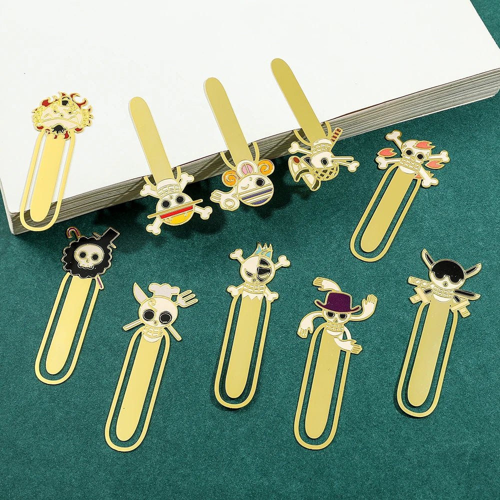 One Piece Metal Bookmarks – Anime Collectible Gift for Fans & Book Lovers