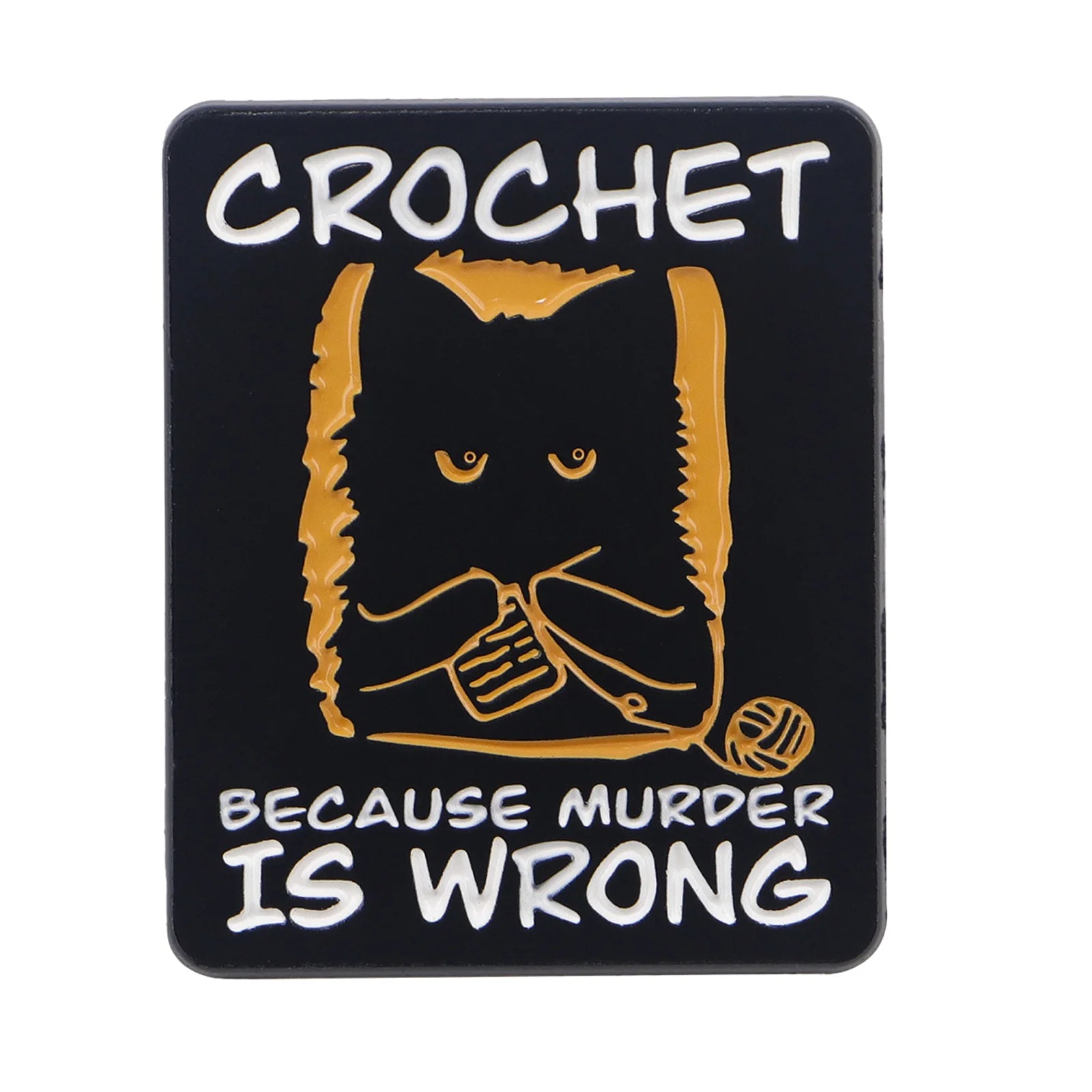 Cute Black Cat Enamel Pin – Witchy Halloween Brooch