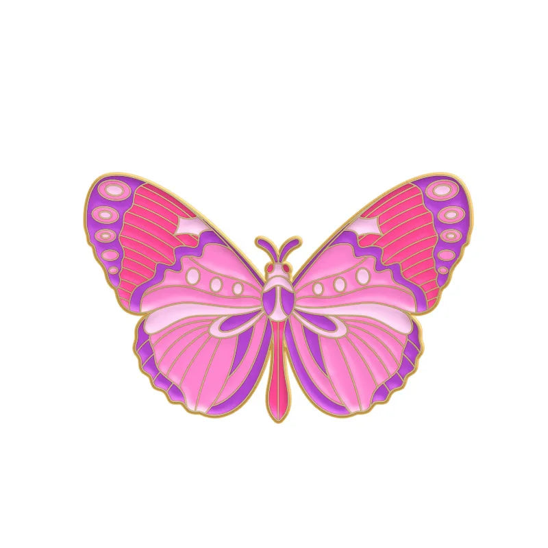 Colorful Butterfly Enamel Pin – Cute Insect Brooch