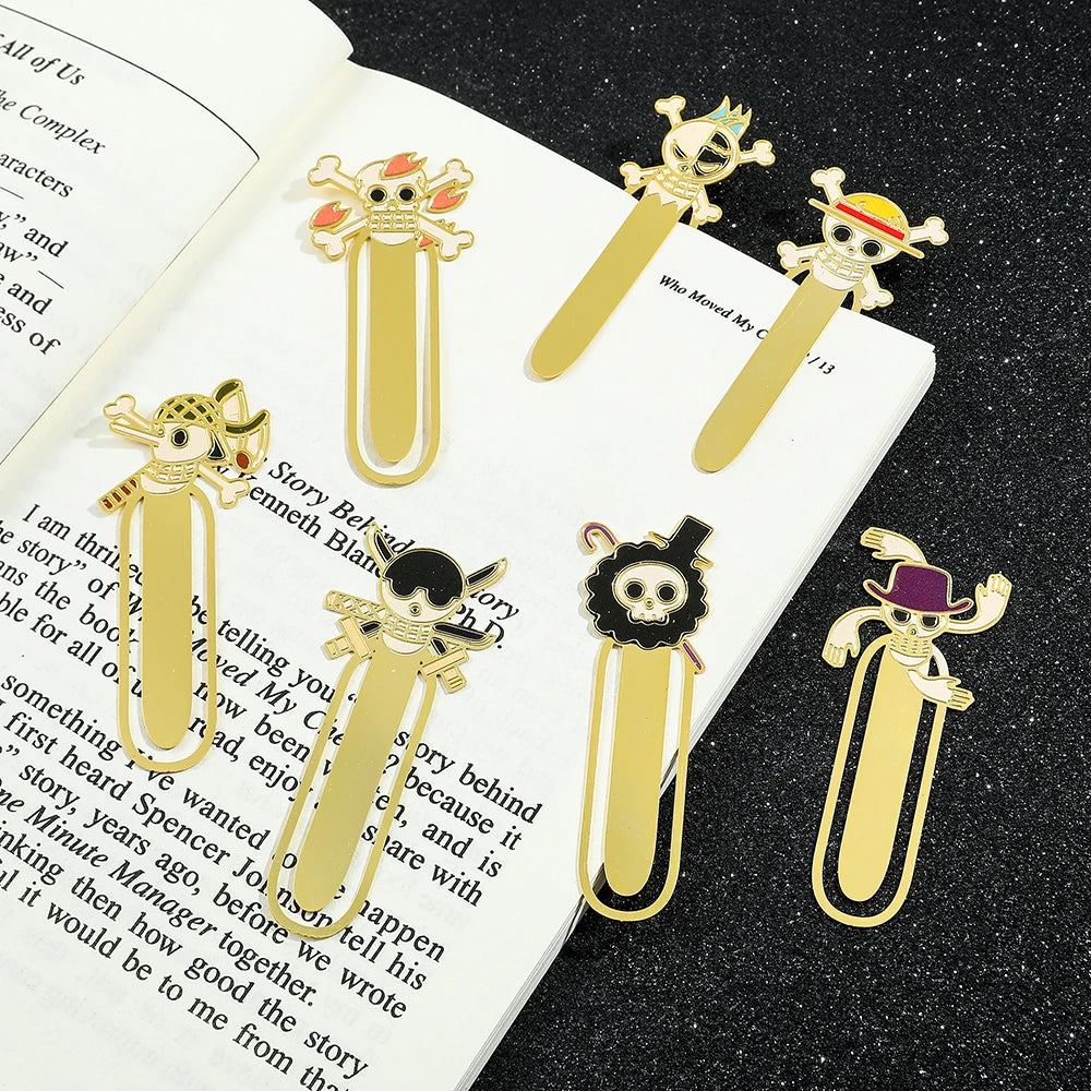 One Piece Metal Bookmarks – Anime Collectible Gift for Fans & Book Lovers