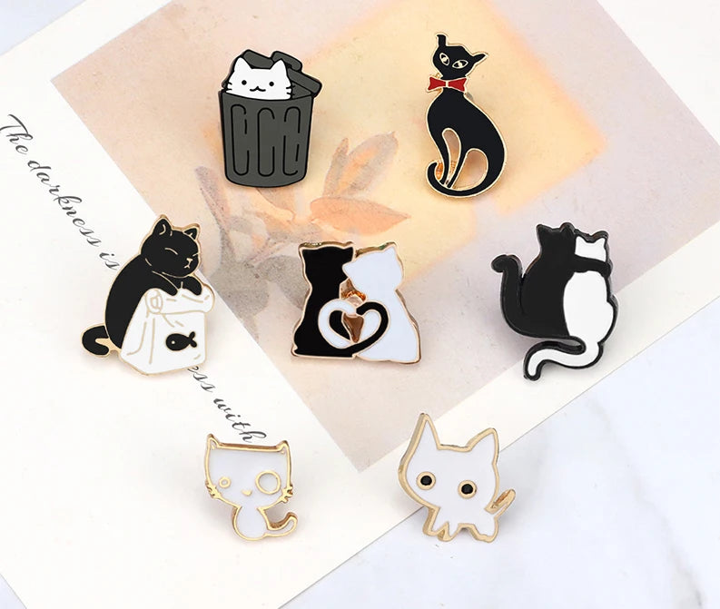 Cat Lover Collection – Cute Enamel Brooches