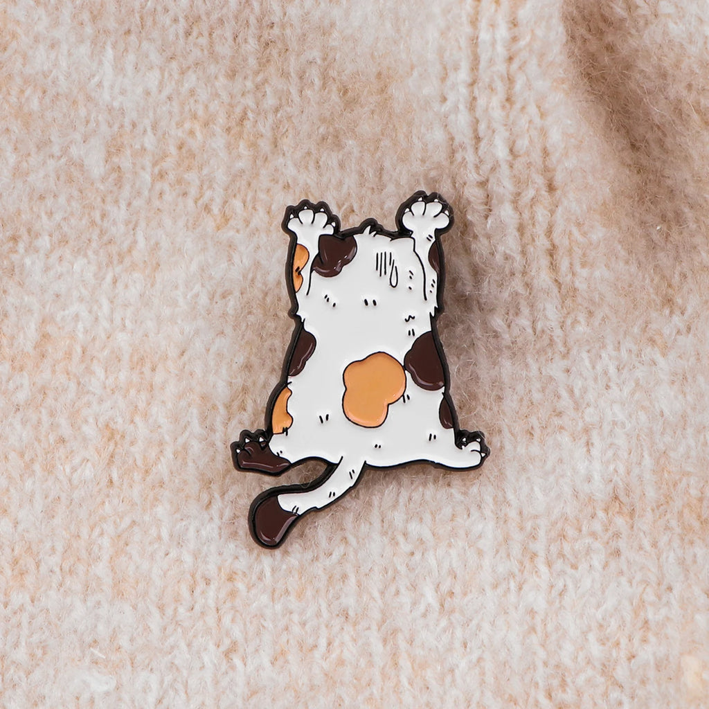Kawaii Cat Enamel Pin – Cute Animal Brooch