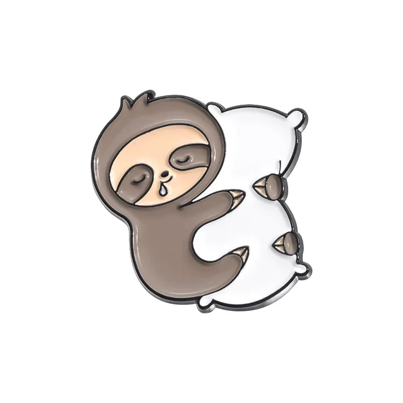 Kawaii Animal Brooch – Cute Enamel Pin Series