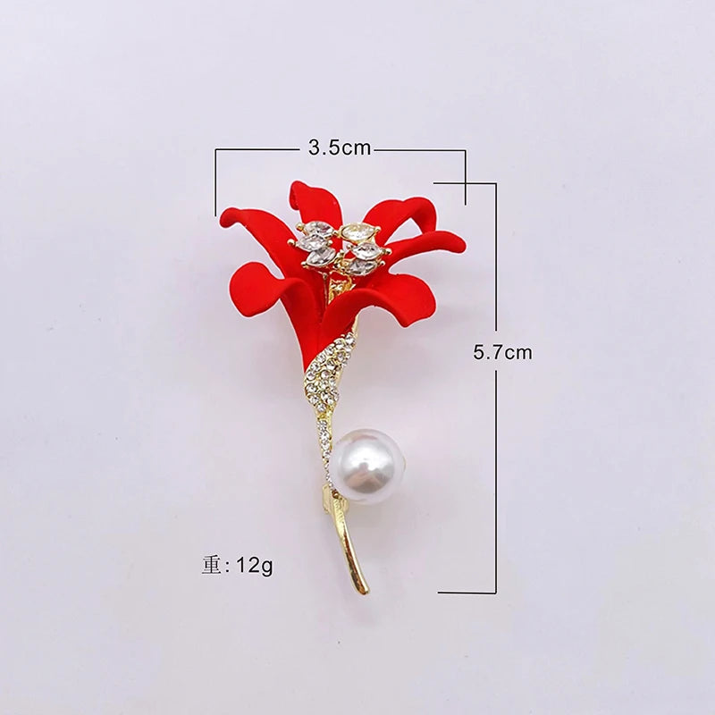 Sparkling Peony Brooch Jewelry