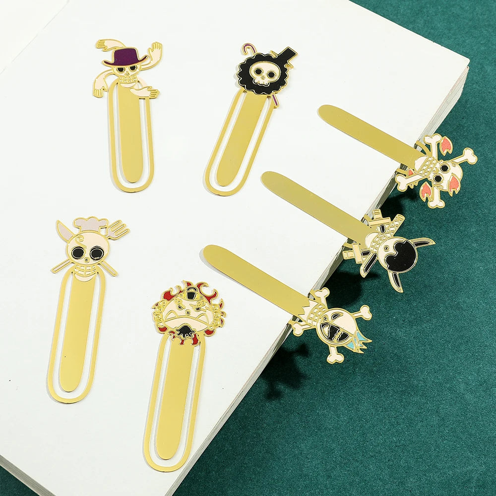 One Piece Metal Bookmarks – Anime Collectible Gift for Fans & Book Lovers