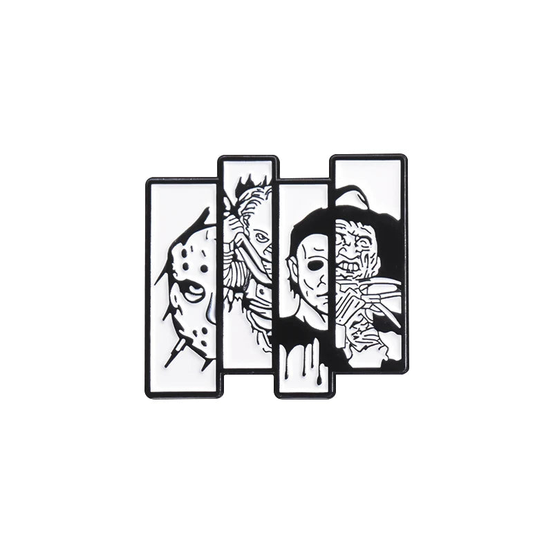 Horror Enamel Pin – Killer Movie & Anime Brooch