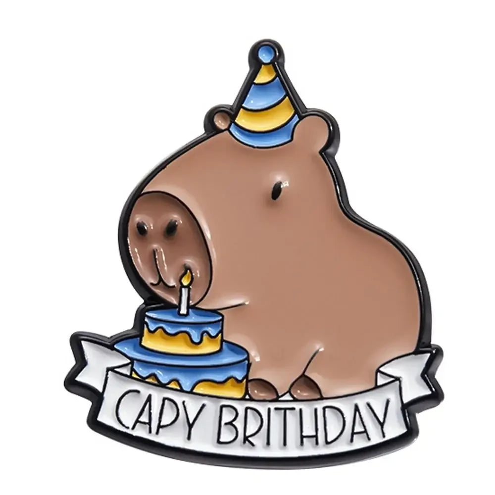 Capybara & Dolphin Brooch – Cute Bag Charm