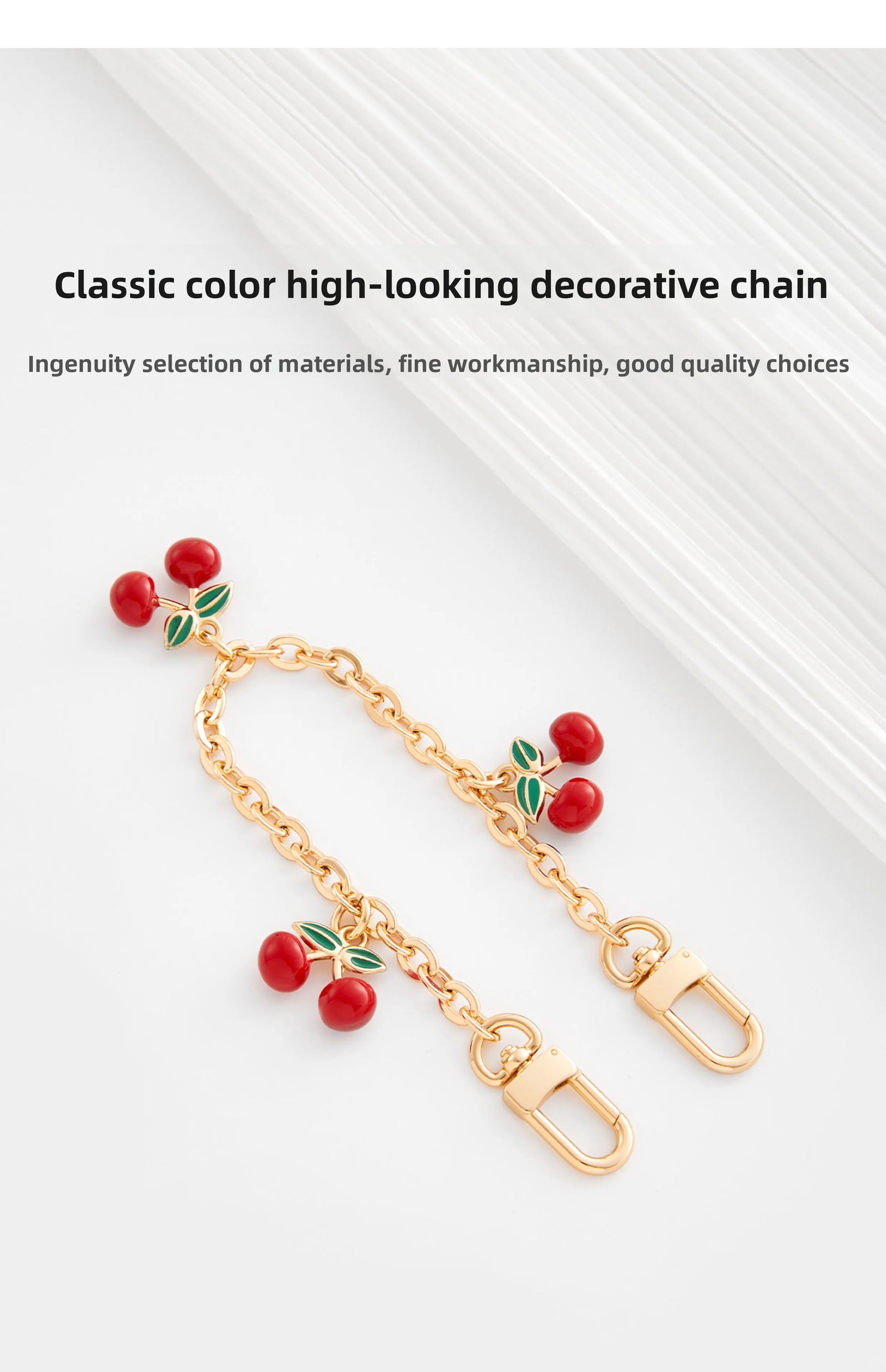 Cherry Extension Chain – Elegant Bag Accessory