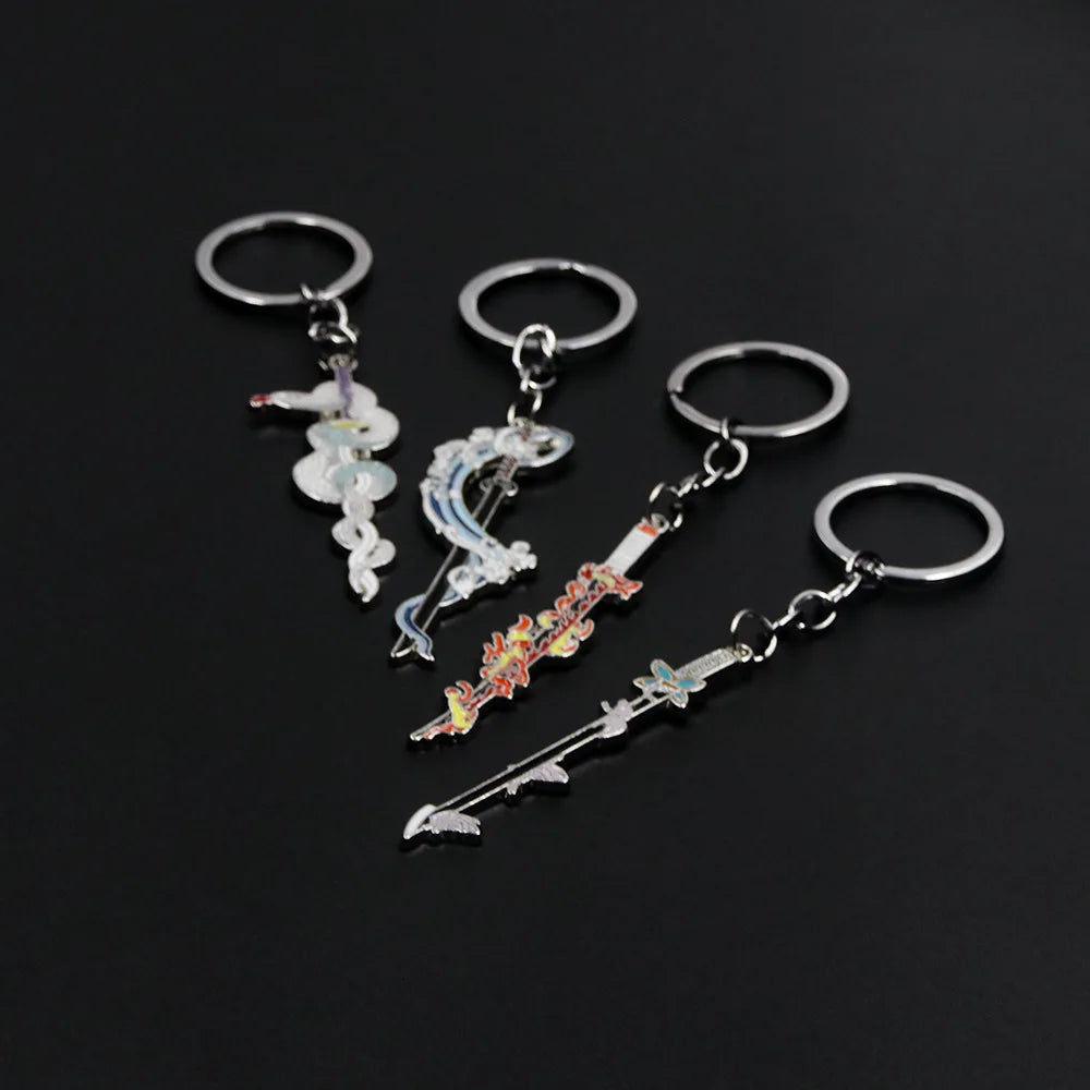 Demon Slayer Sword Keychains – Mini Japanese Katana Collection Anime Souvenir Gifts