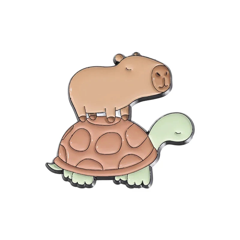 Kawaii Animal Brooch – Cute Enamel Pin Series