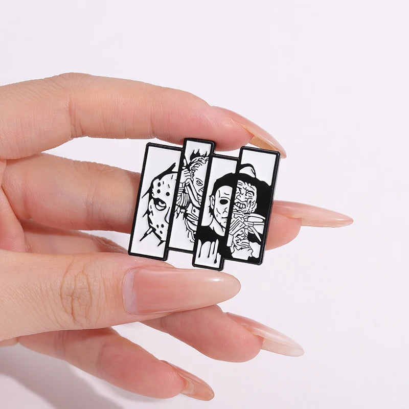 Horror Enamel Pin – Killer Movie & Anime Brooch
