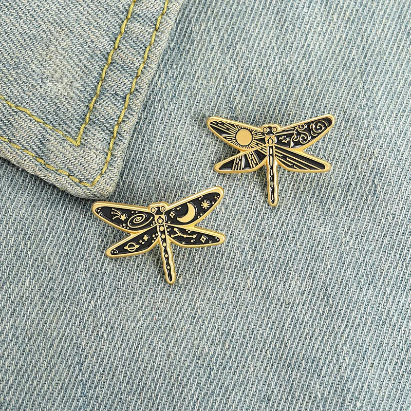 Colorful Butterfly & Dragonfly Badge