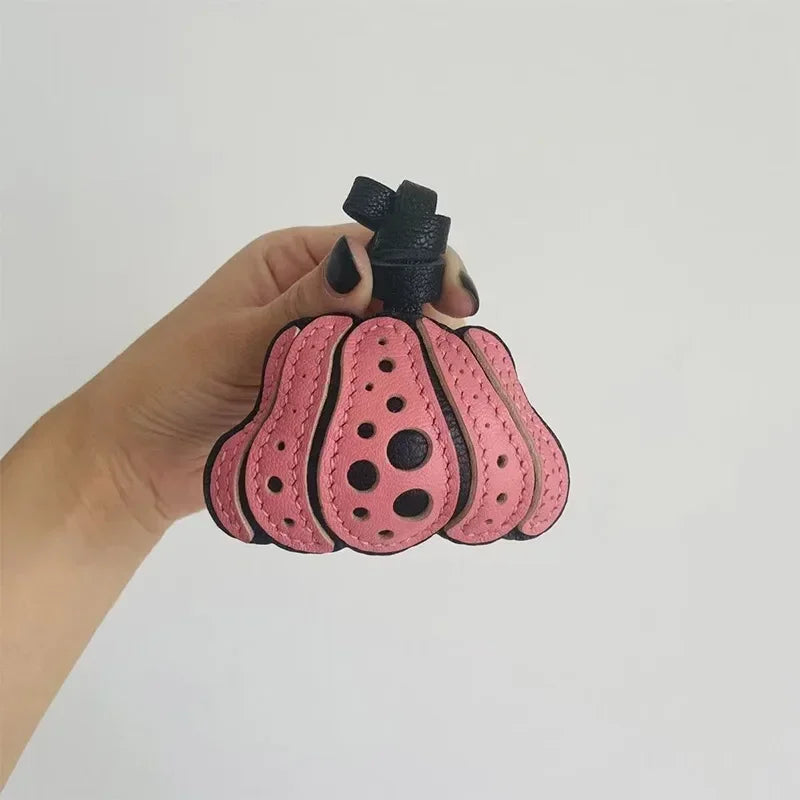 Exquisite Leather Bag Charm – Scarecrow Design