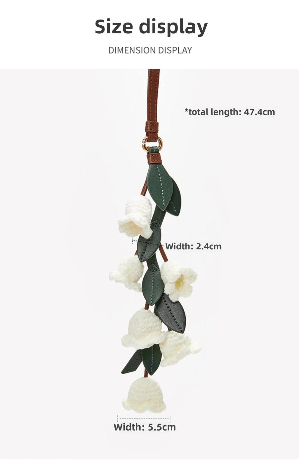 Knitted Cherry Blossom Bag Accessory