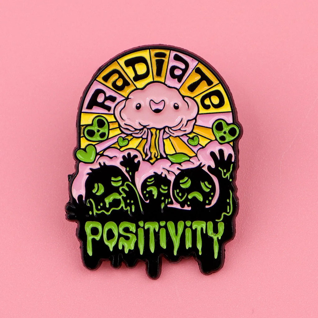 Funny Cat Enamel Pin – Quote Badge Gift