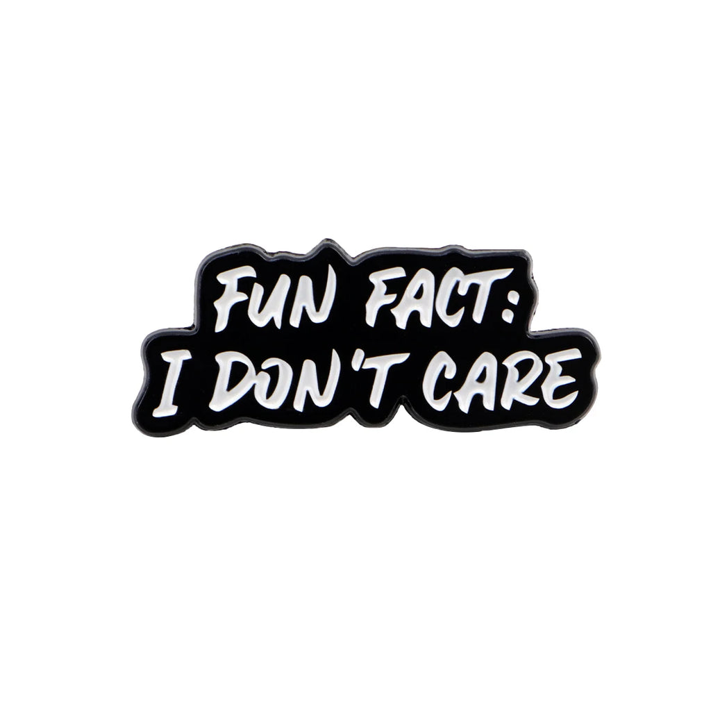 Funny Cat Enamel Pin – Quote Badge Gift