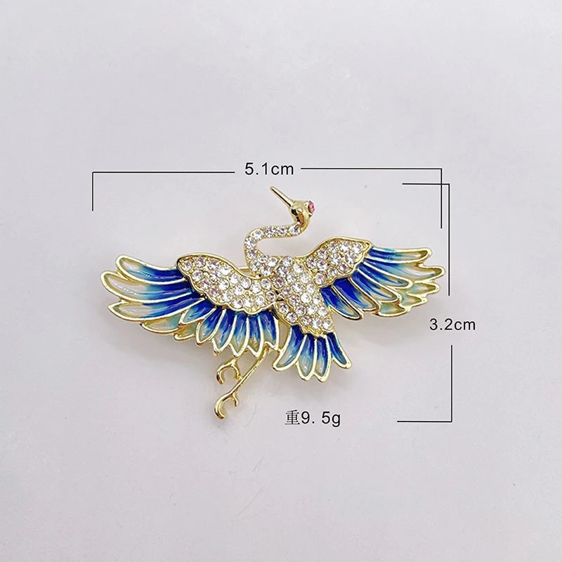Flying Bird Brooch Pin