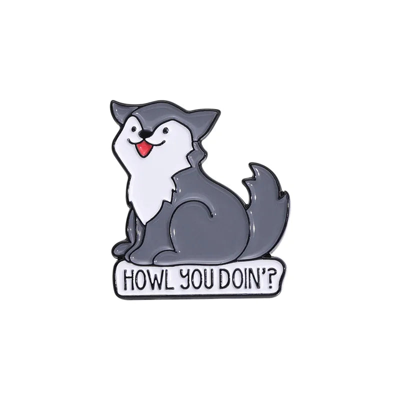 Kawaii Animal Brooch – Cute Enamel Pin Series