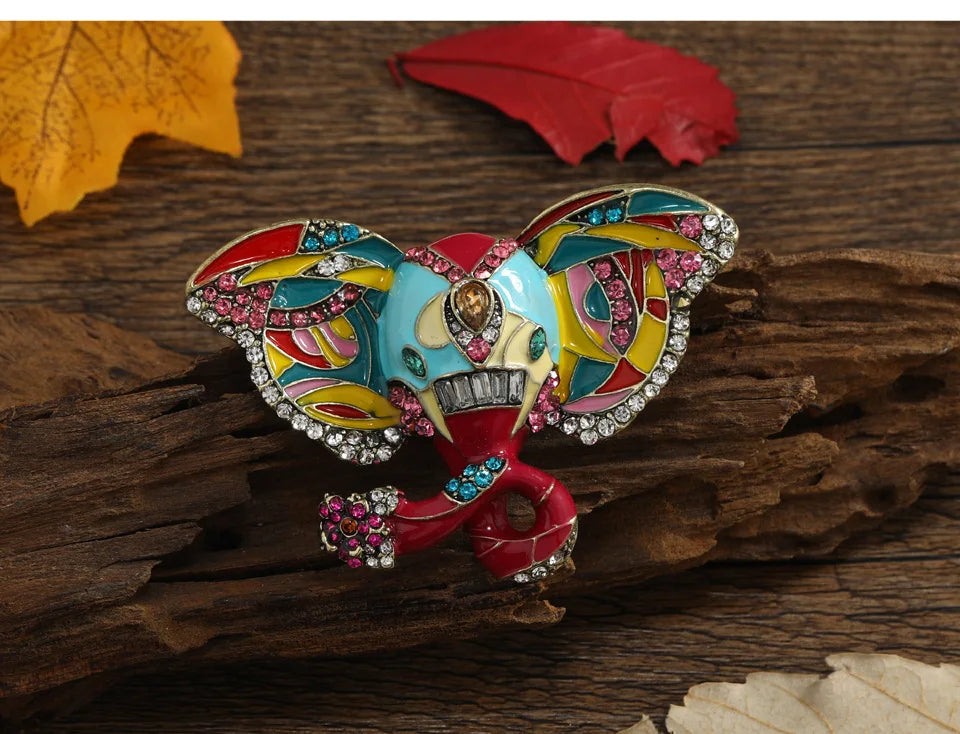 Retro Enamel Cat Mask Jewelry