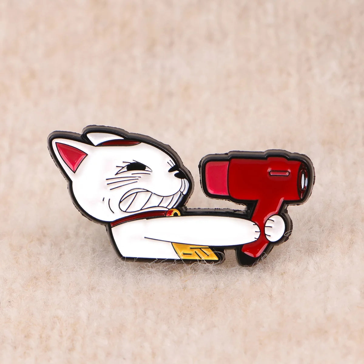 Adorable Cat Pin – Anime Brooch for Backpack & Clothes