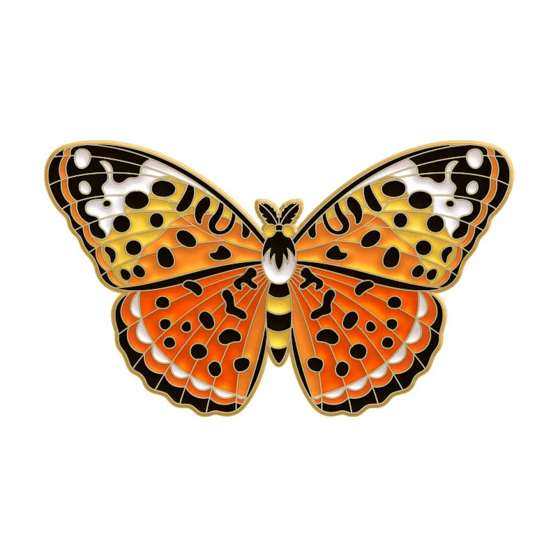 Colorful Butterfly Enamel Pin – Cute Insect Brooch