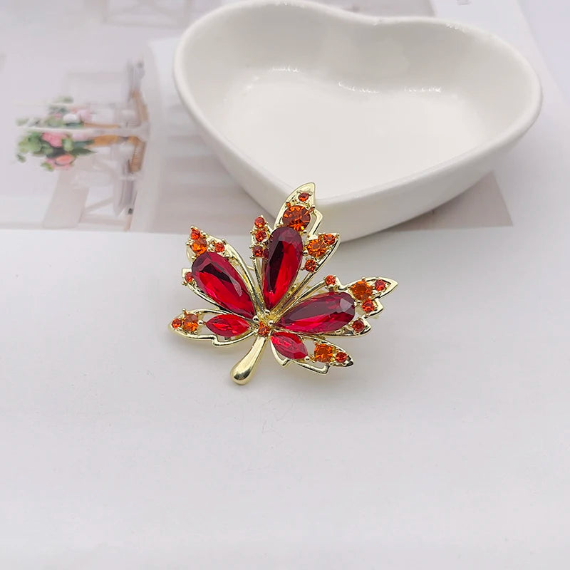 Blue Enamel Butterfly Brooch