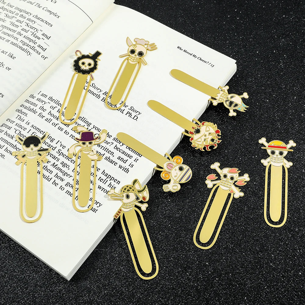 One Piece Metal Bookmarks – Anime Collectible Gift for Fans & Book Lovers