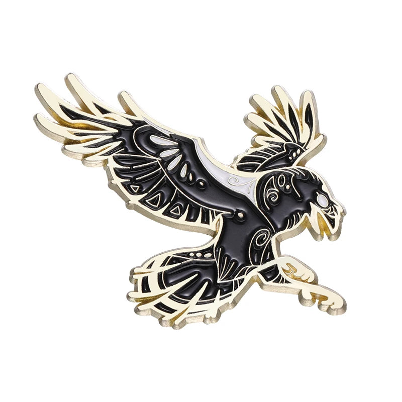 Animal Enamel Pin – Eagle, Dragon & Bird Brooch Badge