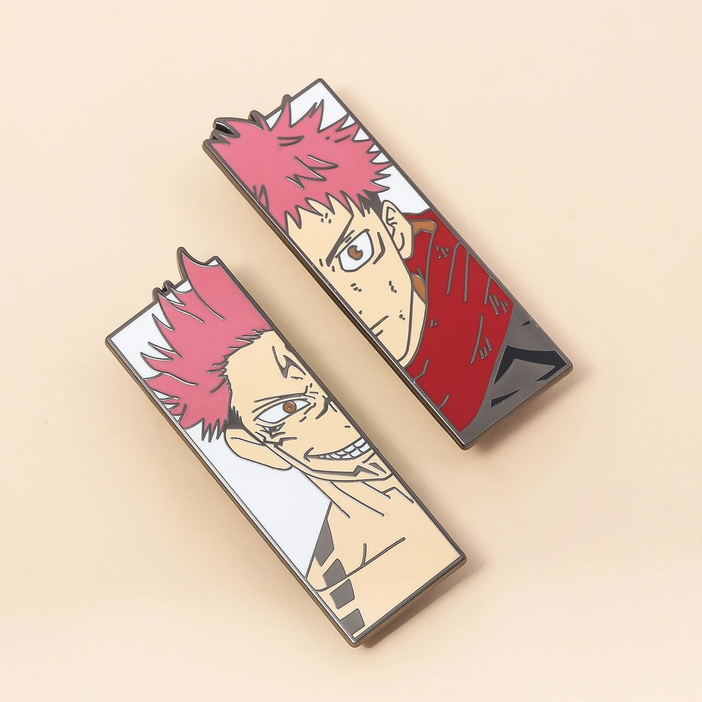 Jujutsu Kaisen sukuna yuji Enamel Brooch – Anime Lapel Pin for Fans & Collectors
