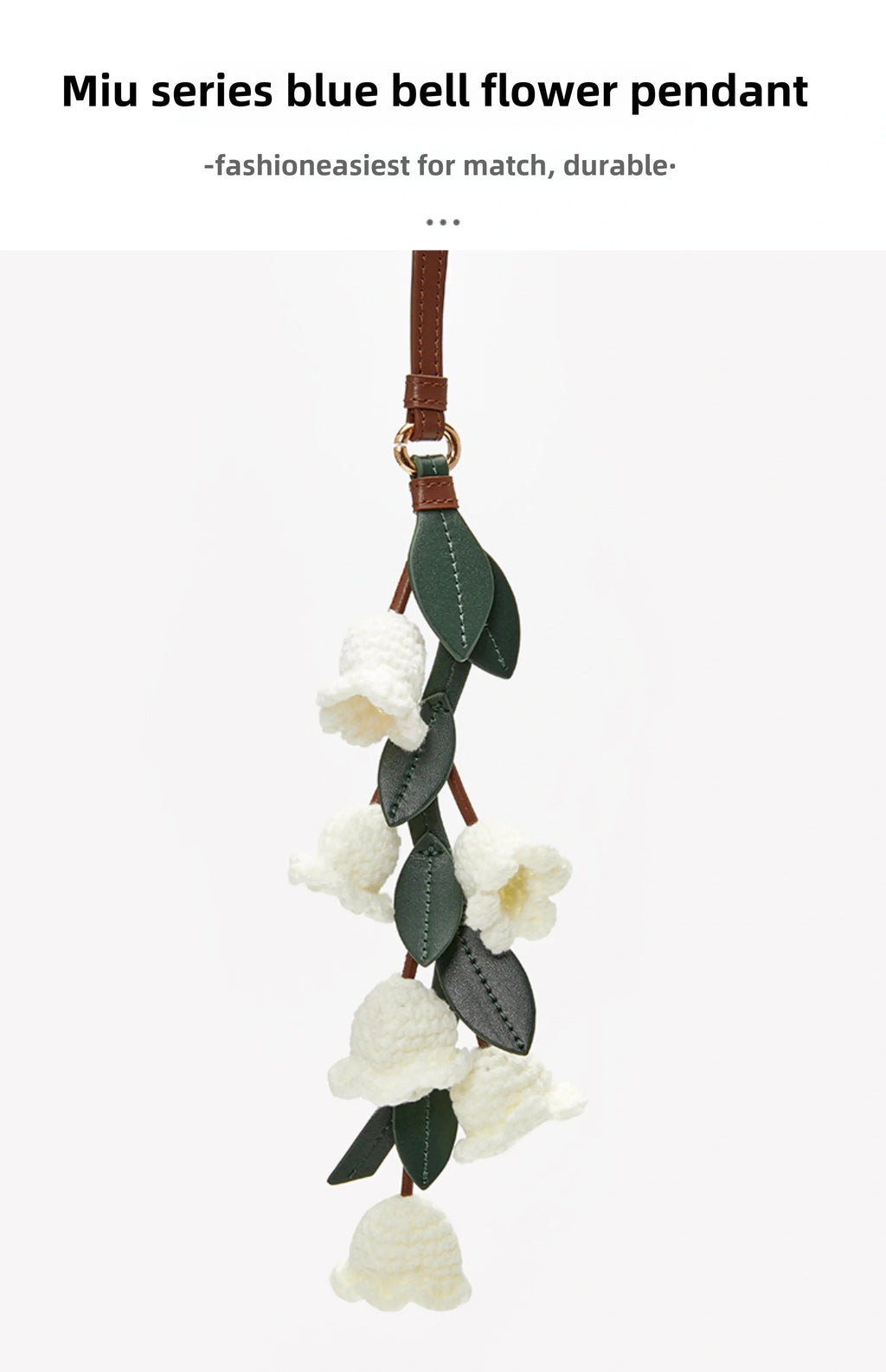 Lily of the Valley Bag Pendant