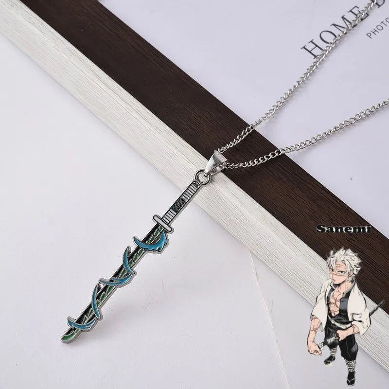 Demon Slayer Necklace – Kimetsu no Yaiba Enamel Pendant Choker Cosplay Jewelry