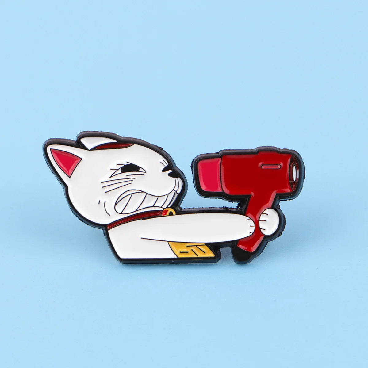 Adorable Cat Pin – Anime Brooch for Backpack & Clothes