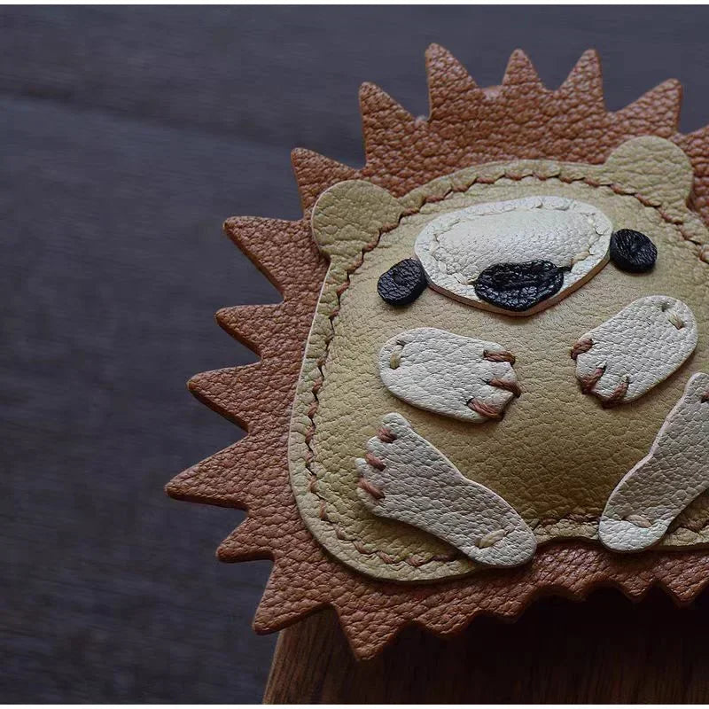 Exquisite Leather Bag Charm – Scarecrow Design