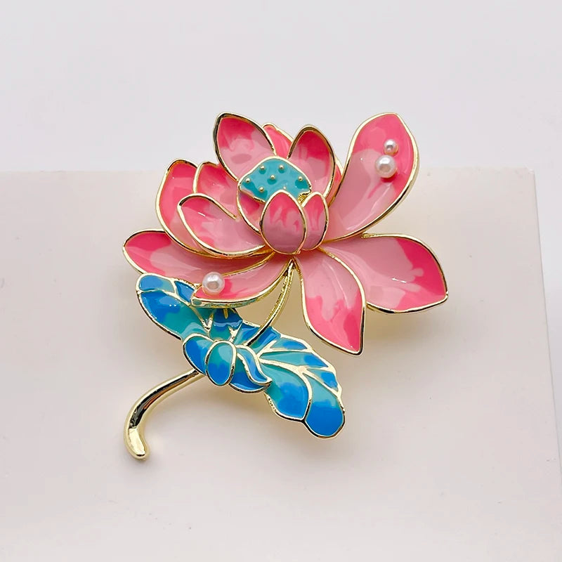 Sparkling Peony Brooch Jewelry