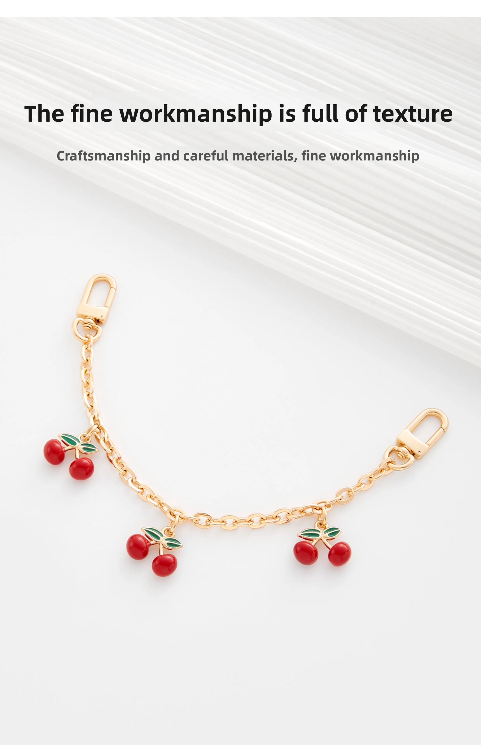 Cherry Extension Chain – Elegant Bag Accessory
