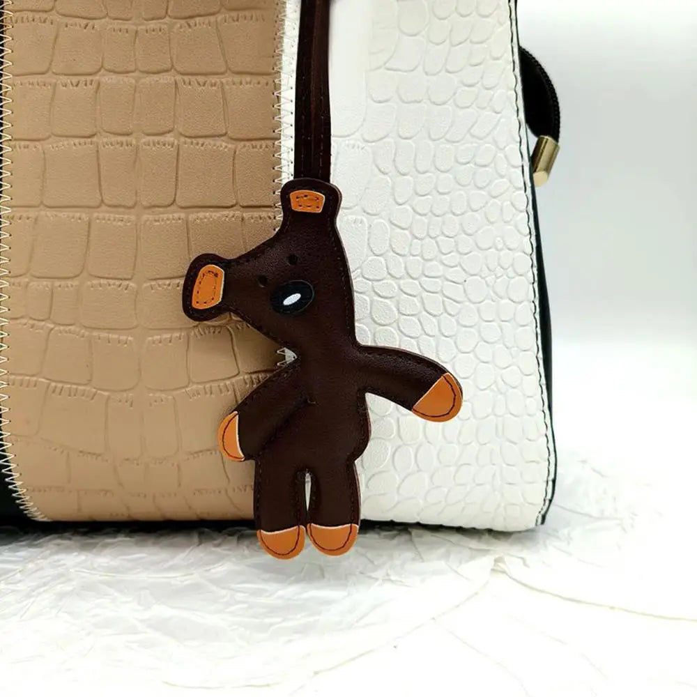 Korean Style Bear Charm – Unisex Bag Accessory