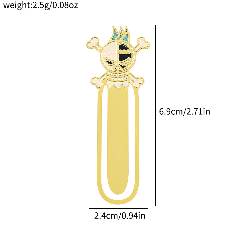 One Piece Metal Bookmarks – Anime Collectible Gift for Fans & Book Lovers