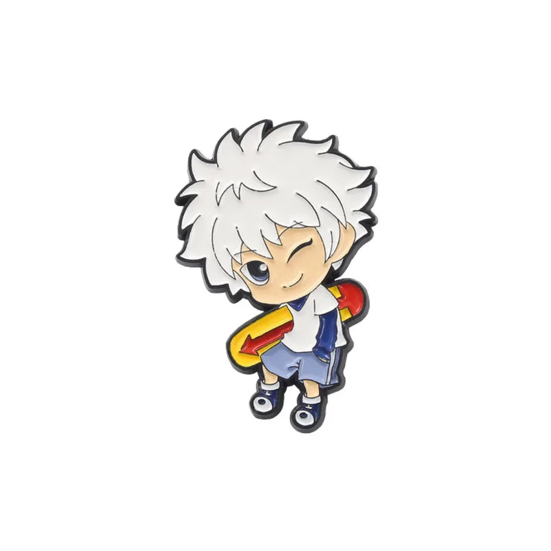 Hunter x Hunter Enamel Pin Set (5PCS) – Anime Lapel Badges for Clothes, Bags & Cosplay