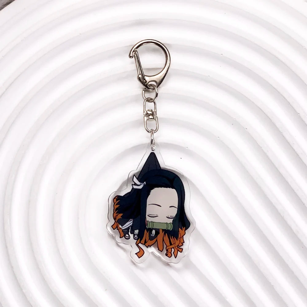 Demon Slayer Anime Keychain – Acrylic Character Bag Charm