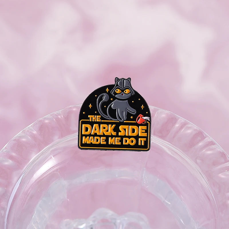 Come to the Cat Side Enamel Pin – Funny Dark Side Brooch